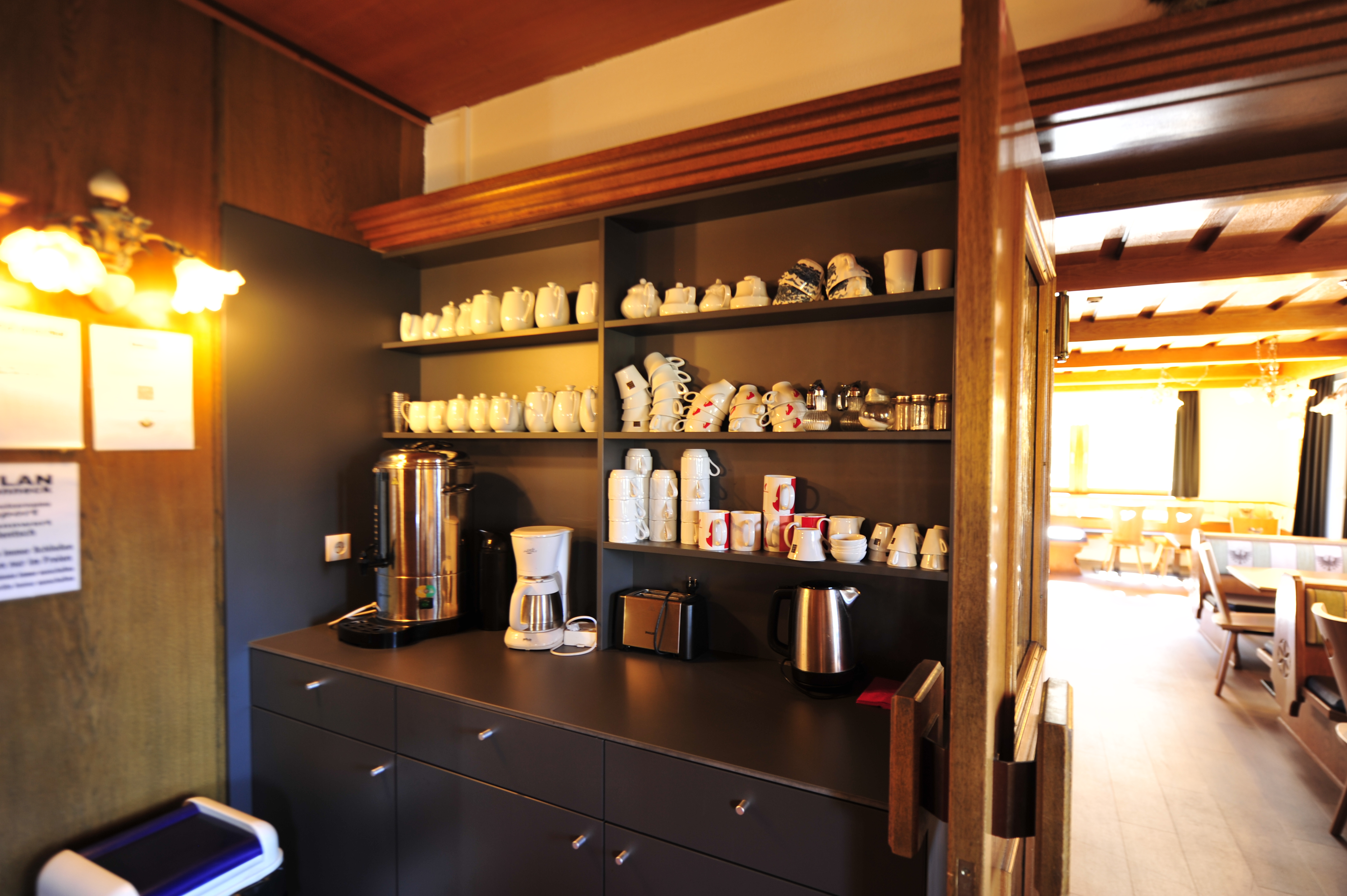 Café und Aufenthaltsbereich im Ferienhaus Haus Sonneck